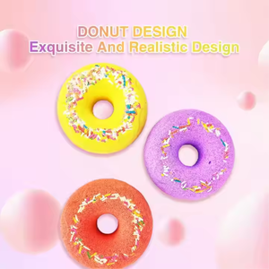 Colorato SPA frizzante vegano di lusso caramelle ciambella bomba da bagno per la doccia per bambini Bubble Bar bombe per bambini - Product Image 3