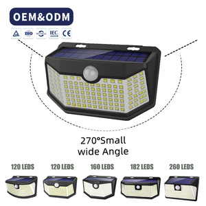 <span class=keywords><strong>Lampe</strong></span> solaire <span class=keywords><strong>LED</strong></span> avec capteur de mouvement PIR, <span class=keywords><strong>lampe</strong></span> solaire extérieure, étanche IP54, applique murale, alimentée par l'énergie solaire, pour jardin et rue - Product Image 1