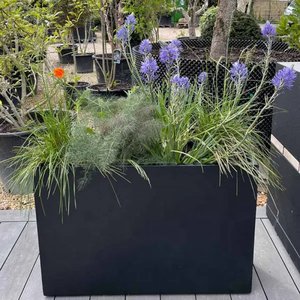 <span class=keywords><strong>Vasi</strong></span> da <span class=keywords><strong>Giardino</strong></span> in Metallo Resistenti per Esterni, <span class=keywords><strong>Design</strong></span> Minimalista, Fioriere Ornamentali in Ferro per Uso a Terra, Verniciati a Polvere per Piante da Esterno - Product Image 1