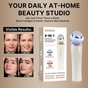Rodillo Facial Frío/Caliente, Masajeador de Ojos con Terapia de Luz y Compresa de Hielo, Instrumento de Belleza con Luz de Colores - Product Image 6