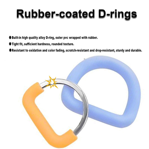 Wholesale Personalized Logo Strong Heavy Duty Adjustable Waterproof Rubber PVC Coated Fashion <b>Dog</b> Collar <b>Tag</b> - Product Image 3