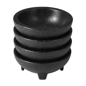 Bol Molcajete Mexicain de Haute Qualité 4oz – Bols à Salsa, Bols à Chips Chipotle, Plats de Service pour Guacamole - Product Image 1