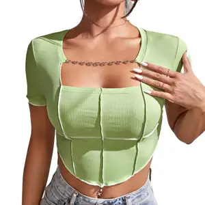 Vêtements pour femmes Custom Top Crop Tops Suits Women Sexy Clothing Women's Tank Tops Lime Green