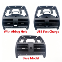 Cadre de panneau de ventilation central de tableau de bord avec trou pour airbag, charge rapide USB et base pour VW Golf MK5 GTI Rabbit 2004-2011