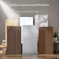 Panneau mural en bambou et charbon de bois, imperméable, insonorisant, décoratif, panneaux muraux en PVC pour plafond, décoration intérieure commerciale