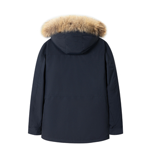 <span class=keywords><strong>Parka</strong></span> Invernale Lungo da <span class=keywords><strong>Uomo</strong></span> Pesante ad Alte Prestazioni in Tessuto Artico Cappotto Imbottito con Fodera in Vera Pelliccia Giacca Ispessita - Product Image 2
