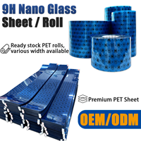 Penjualan Langsung Pabrik Lembaran & Gulungan Kaca Serat Nano 9H Premium Film PET Anti Gores Anti Ledakan Dukungan OEM ODM