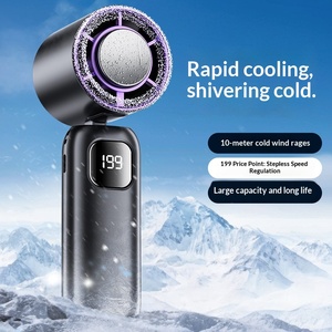 Ventilador turbo portátil recargable de alta velocidad para enfriamiento, ideal para el hogar, el coche y exteriores, con conexión USB, venta al por mayor del fabricante. - Product Image 6