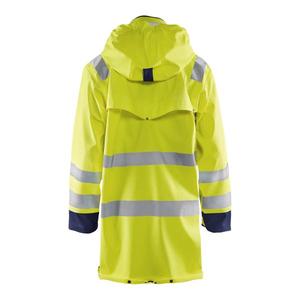 BLAKLADER - 430620033389S Manteau de pluie Hi-Vis Niveau 2 Jaune/Bleu marine-EAN 7330509568613 - Product Image 3