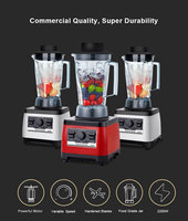 2200W Gewerblicher Mixer 2L 9 Geschwindigkeiten Reiner Kupfermotor Hochleistungs-BPA-freier Eiszerkleinerer Smoothie-Küchenmaschine Komplette Zerkleinerungsfunktion