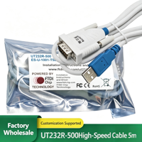 Câble adaptateur USB vers RS232 UT232R-200 avec puce FT232R, câble série USB vers DB9 pour Windows 11, 10, 8, 7, Vista, XP, Linux et Mac