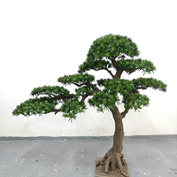 Chinesischer Künstlicher Bonsai-Kiefernbaum Hochrealistische Nachbildung einer Kiefer für Innen- und Außenbereich Garten- und Landschaftsdekoration
