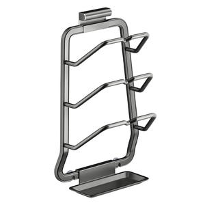 ชั้นวางฝาหม้อติดผนังพร้อมที่วางเขียงความจุขนาดใหญ่หลายชั้นชั้นวางของในครัวดีไซน์เรียบง่ายสำหรับบ้าน - Product Image 3