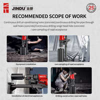 Nuevo Modelo JINDU CF-9220 Perforadora de Núcleo de Diamante de 3200W 9 Pulgadas 230mm 900rpm con Soporte