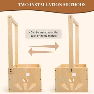 Panier de rangement pour vêtements de bébé, boîte cadeau pour nouveau-nés garçons et filles, panier de rangement pour cadeaux de bébé, caisse en bois pour baby shower - Product Image 4