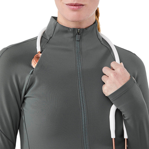 YUHONG Blouse d'infirmière de luxe pour <span class=keywords><strong>femme</strong></span> à manches longues, haut de gamme, avec fermeture éclair extensible, nouveau style, veste de travail pour hôpital - Product Image 6