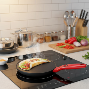 <span class=keywords><strong>Crepera</strong></span> Eléctrica Antiadherente Automática Personalizable, Ahorradora de Energía, Accesorio de Cocina Diaria <span class=keywords><strong>para</strong></span> el Desayuno en Casa - Product Image 2