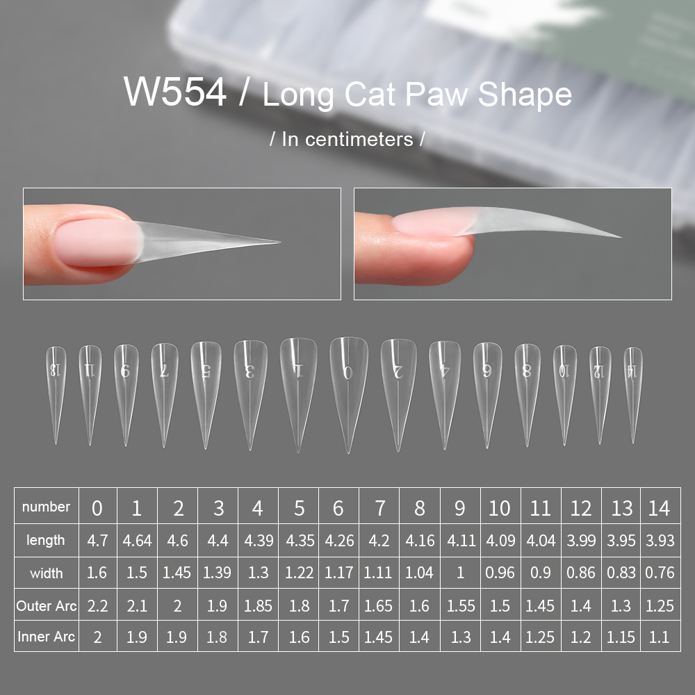 W554 griffe de chat longue [150 pièces]]