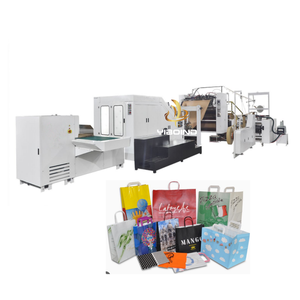 Máquina para fabricar bolsas de papel totalmente automática de la mejor calidad con asa de cuerda trenzada a precio mayorista - Product Image 2