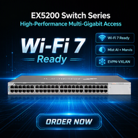 Switch de Acceso Empresarial Serie HPE EX5200 |   Switch Multi-Gigabit Wi-Fi 7 PoE++ con Conector AC/DC, Montaje en Rack de 2/4 Postes, Marvis