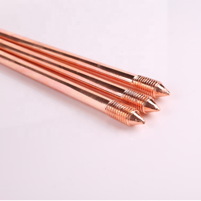 Customizable High Quality Copper Clad Steel Grounding Rod 8m Length 25mm Diameter HD-EC Model for Power Industrial