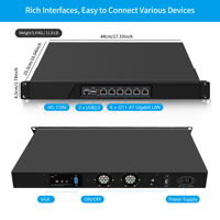 Serveur Pare-feu CWWK 1U I3-3217U 19" Rack 6 X I211-TA Gigabit LAN DDR3 MSATA OPNsense Enterprise Server Rackmount Network Appliance