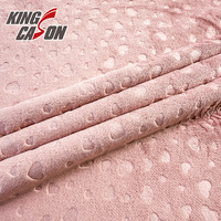 Kingcason Chinesischer Hersteller 100% Polyester Einseitig Einfarbig Geprägte Superweiche Veloursstoffe für Bettbezüge Heimtextilien
