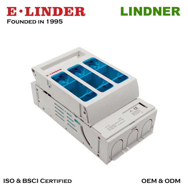 Fuse Switch Box for NH000/NH00 Fuses High Breaking Capacity Plastic Material Wall Mount Industrial Electrical Protection