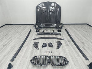 LD stile spoiler anteriore diffusore posteriore gonna laterale grill kit carrozzeria in fibra di carbonio per <span class=keywords><strong>Bmw</strong></span> <span class=keywords><strong>X6</strong></span> G06 X6M 2019-2023 - Product Image 3