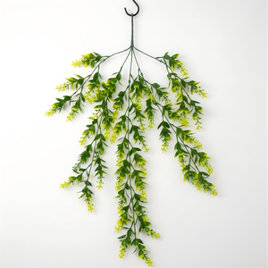 Plantes artificielles vertes d'extérieur, bandes suspendues <span class=keywords><strong>de</strong></span> lavande artificielle pour la décoration <span class=keywords><strong>de</strong></span> fenêtre, <span class=keywords><strong>fleurs</strong></span> <span class=keywords><strong>de</strong></span> <span class=keywords><strong>catalpa</strong></span> éclatantes pour la décoration <span class=keywords><strong>de</strong></span> jardin - Product Image 1