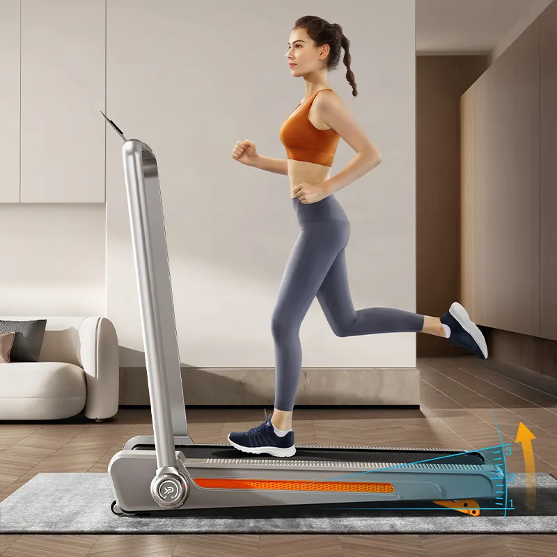 YPOO nuova macchina da corsa intelligente pieghevole per il fitness domestico sotto il tapis roulant della scrivania con app ypoofit di alta qualità
