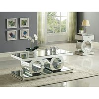 Meubles de salon table console à miroir table décorative en verre avec miroir