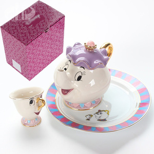 Service à café <span class=keywords><strong>La</strong></span> <span class=keywords><strong>Belle</strong></span> <span class=keywords><strong>et</strong></span> <span class=keywords><strong>la</strong></span> Bête en porcelaine, service à thé en céramique de dessin animé, Mme Potts <span class=keywords><strong>et</strong></span> Chip, luxe - Product Image 3