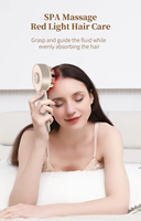 Peigne de massage capillaire portable d'origine usine avec réservoir d'huile intégré, brosse à cheveux à lumière rouge, appareil de massage du cuir chevelu pour usage domestique