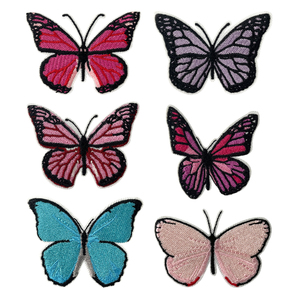 Toppa a farfalla ricamata colorata, distintivo a forma di insetto, applicazione termoadesiva per vestiti <span class=keywords><strong>da</strong></span> ragazza, borse, cappelli, decorazioni fai <span class=keywords><strong>da</strong></span> te per <span class=keywords><strong>giardino</strong></span> - Product Image 3