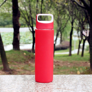 Bouteille d'eau en verre avec manchon en silicone intégral 18 oz - Product Image 5