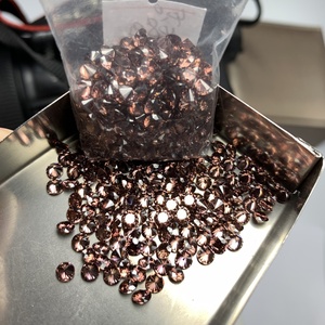 Wuzhou Bán Buôn Đá Cắt Kim Cương Hình Tròn 1.5-20Mm Theo Yêu Cầu Màu Cà Phê Đá <span class=keywords><strong>CZ</strong></span> Cubic Zirconia Alibaba Đá Quý - Product Image 5