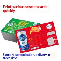 Vente en gros usine : diverses cartes à gratter (loteries, cartes à prix, cartes d'activités, cartes à gratter DIY pour récompenses étudiantes) en papier