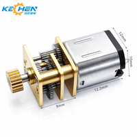 Motor de CC con engranajes KE CHEN MOTOR GM12-N10VA de 3.7V, alto torque y baja velocidad, caja de engranajes metálica para cerraduras inteligentes con huella dactilar