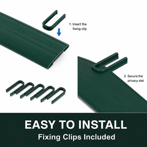 Bande de clôture en PVC pour jardin, bande de protection contre la vue, résistante aux intempéries, avec clips, gris vert <span class=keywords><strong>pierre</strong></span> - Product Image 5