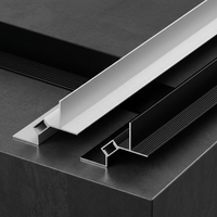 Profilé en alliage d'aluminium LED pour plafond de villa au design moderne, avec canal de finition pour bordure de plaque de plâtre et décoration d'angle mural
