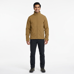 <b>Men's</b> Waterproof Softshell <b>Jacket</b> Stand Collar Windbreaker Hooded Fleece <b>for</b> Outdoor <b>Jacket</b> <b>for</b> <b>Men</b> - Product Image 1