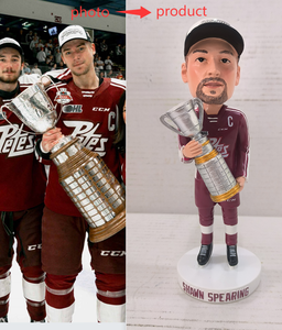 Tableau de bord personnalisé Bobble Head s'exécutant sur la plage homme surf figurine Bobblehead - Product Image 3