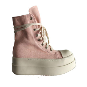 2026 New Style High-<b>Top</b> Casual Canvas Fashion-able Versatile Thick-Tread Height-Enhancing Street Trendy Lace-Up Women's Shoes Sh - Product Image 6