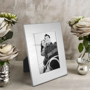 Bán buôn tùy chỉnh <span class=keywords><strong>3x5</strong></span> 4x6 5x7 bạc kim loại khung ảnh cho trang trí nội thất - Product Image 3