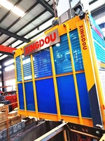 Ascenseur de chantier d'occasion Hongda pour la Chine, monte-charge de passagers Alimak avec moteur Siemens et boîte de vitesses