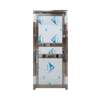Porte d'entrée sécurisée en acier inoxydable, étanche, insonorisée, anti-effraction, sur mesure, pour appartement moderne commercial