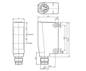 เซ็นเซอร์ P+F รุ่น M100/MV100-RT/76a/98/103 แบบโฟโตอิเล็กทริคชนิดลำแสงผ่าน ระยะ 10 เมตร PNP 10-30VDC ของแท้ ใหม่ มีสินค้าในสต็อก สำหรับตรวจจับบนสายพานลำเลียง - Product Image 4