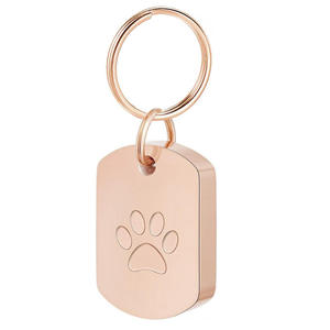 Paslanmaz Çelik Çevre Dostu Pati Baskılı Köpek Kedi Külleri İçin <span class=keywords><strong>Urn</strong></span> Kolye Anahtarlık Külleri Etiketli Anahtarlık DEM/DOM Mevcut - Product Image 6