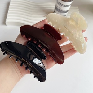 Dowell Tùy Chỉnh Thêm Lớn Jumbo Đá Cẩm Thạch Tortoiseshell Cellulose Acetate Tóc Claw <span class=keywords><strong>Clip</strong></span> - Product Image 1